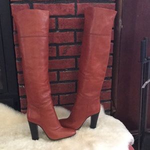 Cognac Giuseppe Zanotti over knee boots
